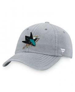 Мужская серая кепка с регулируемым логотипом San Jose Sharks Core Primary Logo Fanatics
