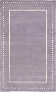 Ковер SAFAVIEH, 69 x 153 см, Bella Collection, Silver & Ivory, с ручной отделкой в горошек из шерсти, идеален для помещений с высокой проходимостью: прихожая, гостиная, спальня (BEL151D)