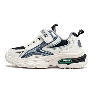 Скользоустойчивые амортизирующие износостойкие дышащие упругие повседневные детские кроссовки HOBIBEAR, бело-фиолетовые