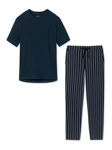 Ночное белье Schiesser, цвет blau gestreift/dunkelblau