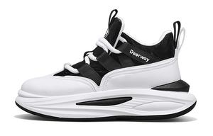 Кроссовки DEERWAY Lifestyle Shoes Men Mid-top White/Black, белый/черный