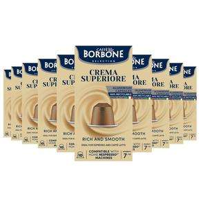 Caffè Borbone алюминиевые капсулы Selection Crema Superiore 100x5 г | Идеально подходит для кофемашин Nespresso. Caffé Borbone