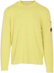 Свитер с логотипом компании CP C.P. Company, желтый