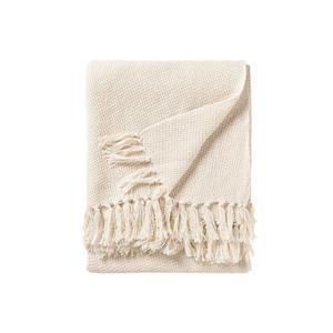 Раздвижная штора-панель Nico льняная шерсть белая 245х60см benuta, бежевый