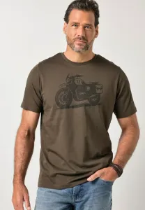 Комплект из 2 футболок с коротким рукавом и принтом на груди. Jp1880, Hazelnut