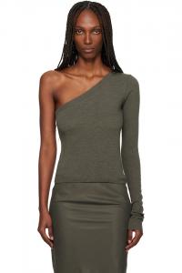 Rick Owens Футболка цвета хаки Concordians Ziggy