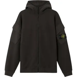 Худи с молнией и логотипом STONE ISLAND, wasteland