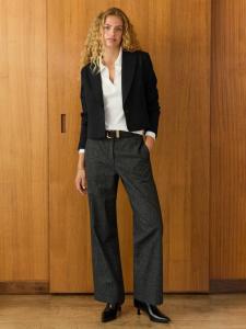 Короткий пиджак Pelin из шерстяной смеси Baukjen, Caviar Black