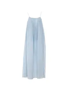 Платье на бретелях-спагетти с вышивкой Eleh, синий