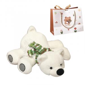 Очаровательные рождественские плюшевые мишки Polar Bear, высота 25см/35см/45см OU DI PIG, зеленый