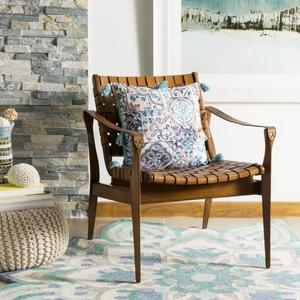 Подушка декоративная Safavieh Branda, 16x16 см, бирюзовый