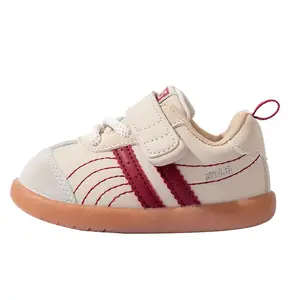 Нескользящие, дышащие, износостойкие, низкие детские туфли для младенцев и малышей Bradmiller, красный