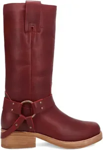 Мужские повседневные ботинки Dingo с разрезом на носке и средней голенью - красные, красный