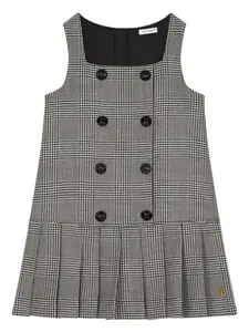 Плиссированное платье в клетку глен Dolce & Gabbana Kids, черный