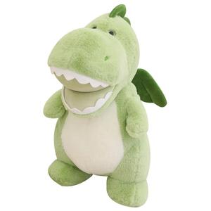Плюшевая игрушка маленький динозавр 40см/50см/60см/75см высота JIZHUAN, зеленый