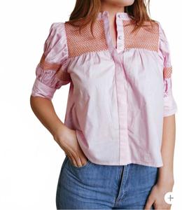 Саттон блузка в розовом LAROQUE