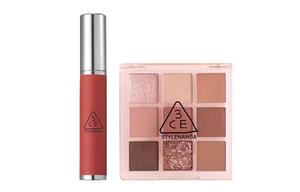 Набор теней для век и блеска для губ в 9 цветах 3CE