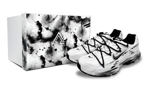 Инициатор амортизирующая дышащая поддержка низкие повседневные городские туфли для поездок на работу беговые мужские Nike, черный/белый