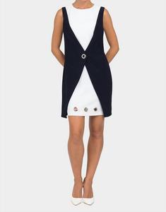 Платье-туника в цвете «синий/белый» Joseph Ribkoff