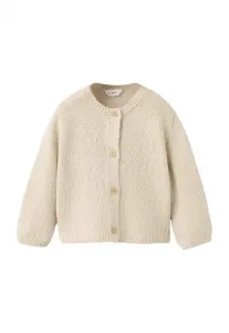 Детский кардиган Mango Kids, Off-White