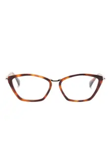 Очки в квадратной оправе Max Mara Eyewear, коричневый