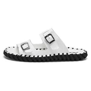 Mulinsen Скользостойкие износостойкие слайдеры мужские черно-белые, цвет White