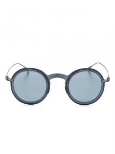 Giorgio Armani солнцезащитные очки 0AR6147T в круглой оправе, синий