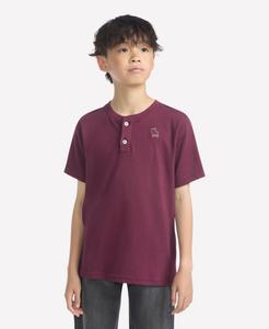 Детская футболка-поло Essential Henley abercrombie kids, Fig
