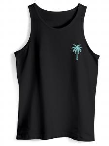 Neverless Футболка 'Palme' в черном цвете