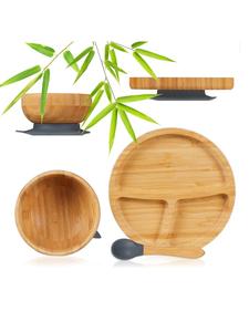 Детский набор столовых приборов из 3 предметов, натурально-серый relaxdays