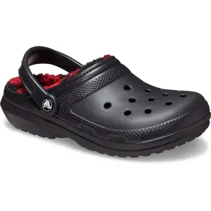 Сабо Crocs Classic Lined Buff Check, черный
