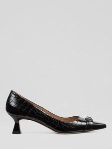 Закрытые туфли-лодочки из кожи Jen Croc L.K.Bennett, Black