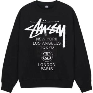 Толстовка мужская черная Stussy, черный