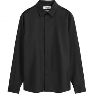 COS Мужская черная рубашка