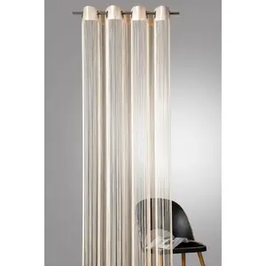 Нитяная штора Weckbrodt «Леон», (1 шт.), цвет champagner