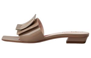 Roger Vivier Belle Vivier стильные сандалии из лаковой кожи для женщин, серые