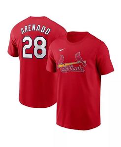 Футболка мужская Nike Nolan Arenado Red St. Louis Cardinals Fuse с номером имени Fanatics