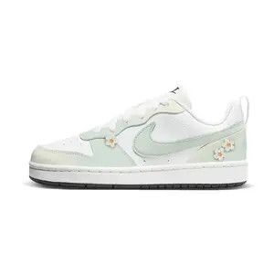 Nike Кроссовки для скейтбординга Court Borough Cyan Flower Language низкие детские Green Yellow Unisex