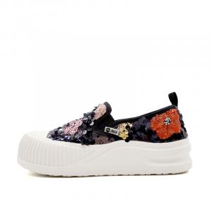 Женские туфли-слипоны, повседневные туфли-одиночки для женщин Joy&Mario, Black