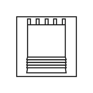 Магнитная рулонная штора TURIN с петлями Home Wohnideen, Stein