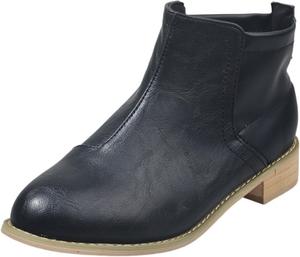 XAIODRAGONSKY Женские ботильоны на низком каблуке, ковбойские западные коричневые челси, осенние короткие ботинки