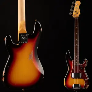 Fender Custom Shop 1964 Precision Bass Relic отбеленный 3-тонный санберст (478)
