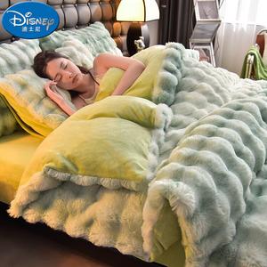 Disney Комплект постельного белья 1.5, пододеяльник 200x230 см, 4 предмета, цветные зеленые волны