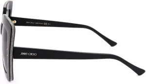 Солнцезащитные очки JIMMY CHOO AURI/G/S черно-серые, размер 53/22/145, женские, Black