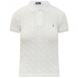 Поло Pony Кабельная вязка Поло Футболка Polo Ralph Lauren, Белый