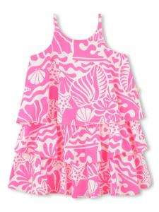 Billieblush платье с графичным принтом, розовый