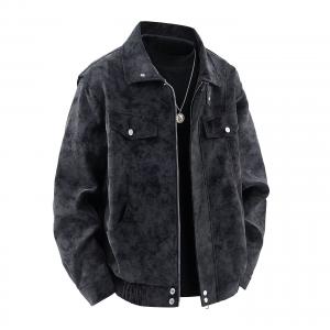 Куртка мужская Lapel Moderate VanCamel, черный серый