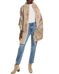 Пончо La Fiorentina Paisley Wrap La Fiorentina, коричневый