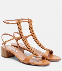 Гладиаторские сандалии Destiny 35 Aquazzura, Light Caramel