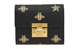 GUCCI Кожаный кошелек с замочком